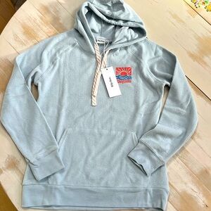 Rhythm livin Dawn Supersoft Pullover Hoodie W/Pocket sky Blue Size Medium NWT